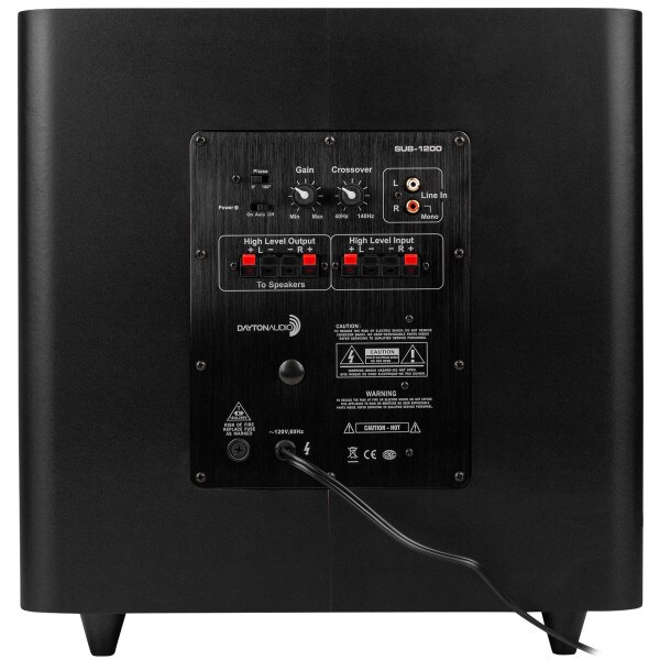 Main product image for Dayton Audio SUB-1200 12" 120 Watt Powered Subwoofer 300-629
